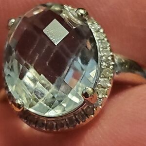 18k Gold 4,5 Ct Chryzolite Genuine (750°)Gemstone Ring